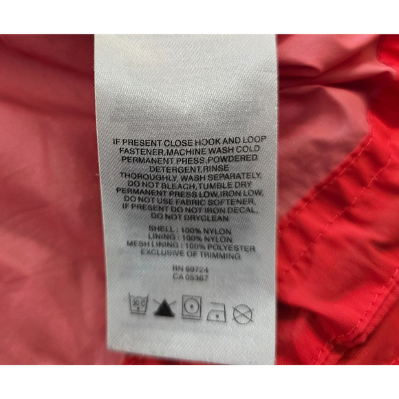 Columbia Light Rain Jacket Women's M Red Omni Shield Full Zip Up Hooded Pockets - Picture 8 of 16